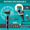 Máquina Corta Pelo Barba, Nariz 3en1 Vgr V-366 Inalambrico