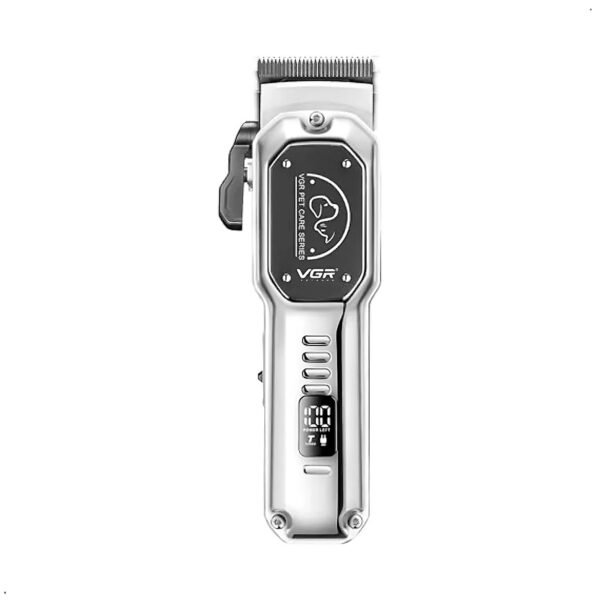 Maquina de Corte Pelo Mascota Inalambrico VGR 201 (10) Maquina Corte Pelo Mascota Vgr V201 Professional Pet Clipper Color Plateado