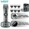 Maquina Corte Cabello Vgr-256 Pantalla Digital Inalambrico