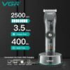 Maquina Corte Cabello Vgr-256 Pantalla Digital Inalambrico