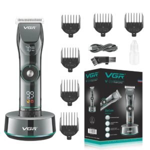 Maquina Corte Cabello Vgr-256 Pantalla Digital Inalambrico