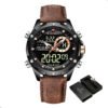 Reloj Naviforce 9208 Analógico Digital Hombre Cuero
