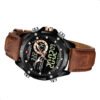 Reloj Naviforce 9208 Analógico Digital Hombre Cuero