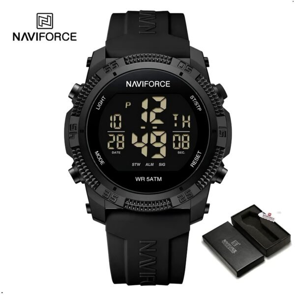 Reloj Pulsera Naviforce 7104 Pantalla Digital Lcd Deportivo