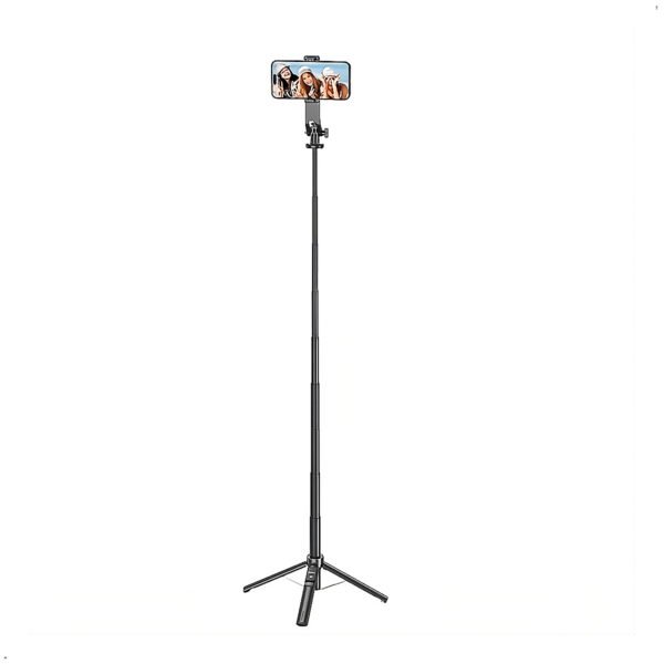 Palo Selfie Stick Hoco K21 137 cm Camara de accion Camara (3) Trípode Palo Selfie Hoco K21 Control Remoto Bluetooth 2 en 1