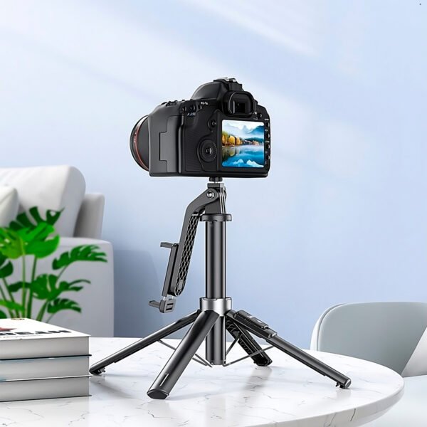 Palo Selfie Stick Hoco K21 137 cm Camara de accion Camara (8) Trípode Palo Selfie Hoco K21 Control Remoto Bluetooth 2 en 1