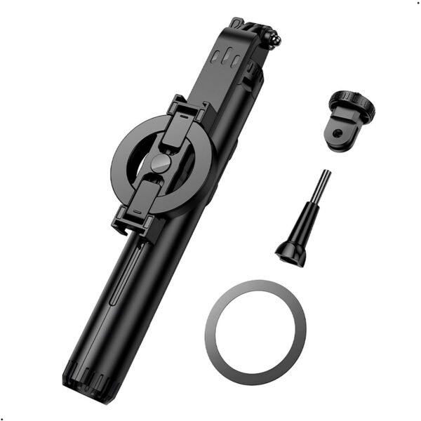 Palo selfie magnético Hoco con trípode de control remoto inalámbrico K25 negro (11) Trípode Soporte Selfie Stick Hoco K25 Bluetooth Magnetico