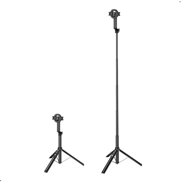 Palo selfie magnético Hoco con trípode de control remoto inalámbrico K25 negro (16) Trípode Soporte Selfie Stick Hoco K25 Bluetooth Magnetico