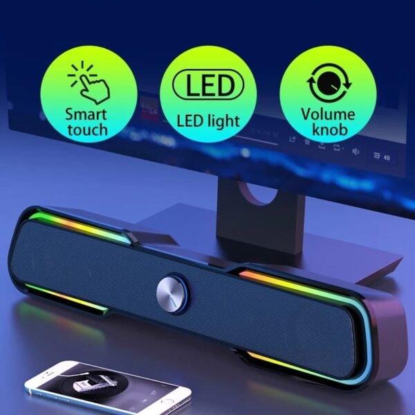 Parlante Gamer Subwoofer Pc Tv Bluetooth Halion Ha-sb08