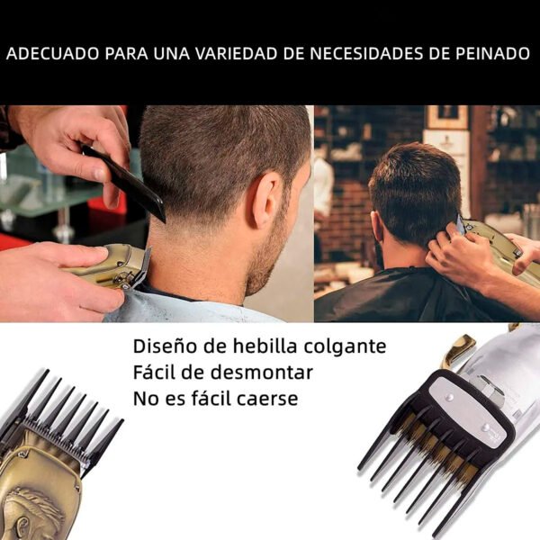 Set De 8 Peinetas Para Clipper Clip De Metal Negro