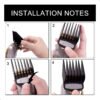 Set De 8 Peinetas Para Clipper Clip De Metal Negro