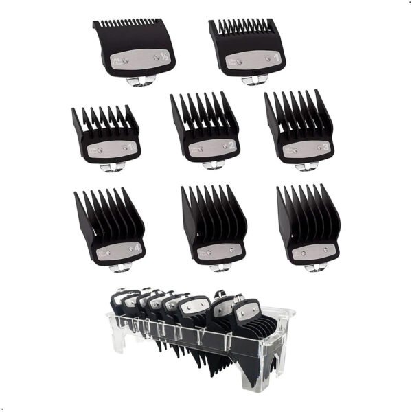 Set De 8 Peinetas Para Clipper Clip De Metal Negro