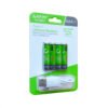 Pilas Recargables Aaa 1.5v Carga Tipo C + Cable Usb Cafini