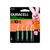 Pilas Duracell Recargables A A 2200 Mah X4 Und