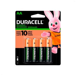 Pilas Duracell Recargables A A 2200 Mah X4 Und