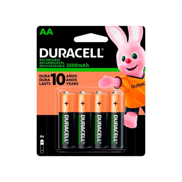 Pilas-Recargables-Duracell-AA-x-4-Und-3 Pilas Duracell Recargables A A 2200 Mah X4 Und