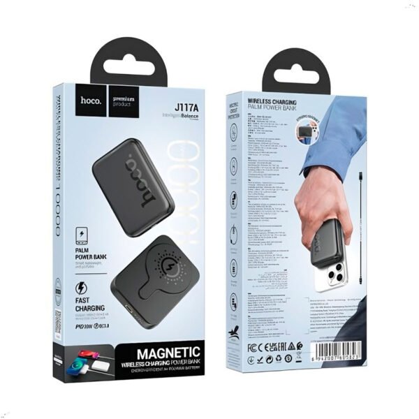 Power Bank Magnético Hoco J117a Carga Rápida Pd20w 10000mah