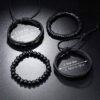 Pulseras Brazalete Vintage Ajustables Cuero 4 Unids