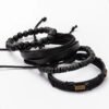 Pulseras Brazalete Vintage Ajustables Cuero 4 Unids