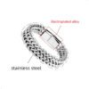 Pulsera Trenzada De Acero Inoxidable Con Hebilla Magnética