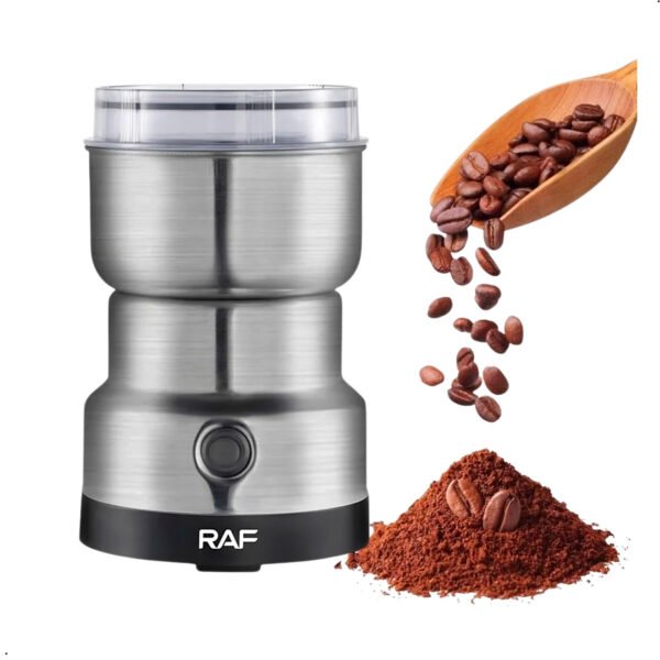 Raf 7113 molino eléctrico de café granos y semillas de 300W en acero inoxidable (2) Molino Eléctrico De Café Granos Y Semillas Raf R7113 De 300w