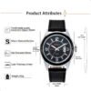 Reloj Curren Modelo 8124 Analogo Con Calendario