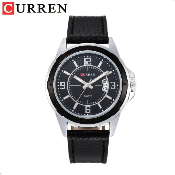 Reloj CURREN 8124,8208,8192,8230 de fábrica para hombre, calendario, reloj deportivo militar para hombre, reloj de pulsera con correa de cuero PU original de lujo (12) Reloj Curren Modelo 8124 Analogo Con Calendario