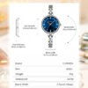 Reloj Pulsera Mujer Curren 9097 En Acero Inoxidable Plateado