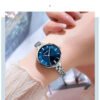 Reloj Pulsera Mujer Curren 9097 En Acero Inoxidable Plateado