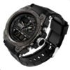 Reloj Deportivo Para Hombre Sanda 6024 Pantalla Dual Led Negro
