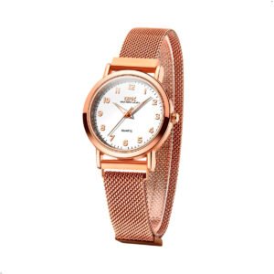 Reloj Opk De Pulsera Para Mujer Color Oro Rosa Modelo 8115