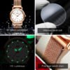 Reloj Opk De Pulsera Para Mujer Color Oro Rosa Modelo 8115