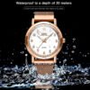 Reloj Opk De Pulsera Para Mujer Color Oro Rosa Modelo 8115