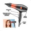 Secadora De Cabello Profesional Vgr Motor Ac V-455