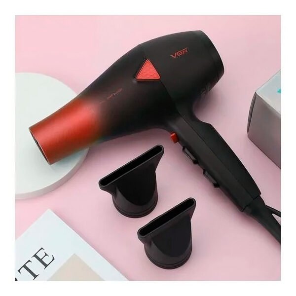 Secadora de Cabello Profesional VGR Motor AC V-455 (4) Secadora De Cabello Profesional Vgr Motor Ac V-455