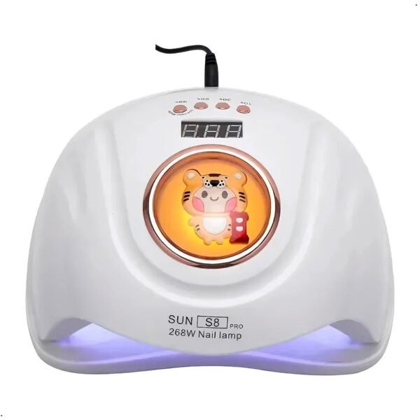 Secadora de uña SUN S8 pro Blanco Lampara UV 268W (3) Secadora Uñas Pies Manos 2 En 1 Led/uvlamp Sun S8 Pro 268w