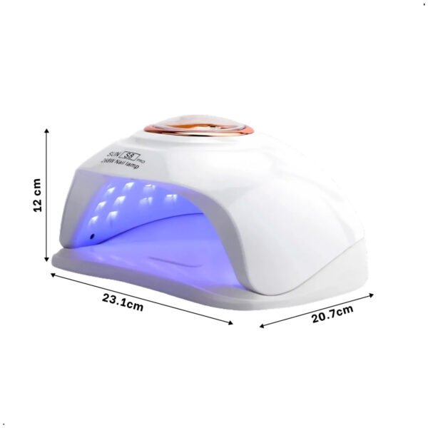 Secadora de uña SUN S8 pro Blanco Lampara UV 268W (5) Secadora Uñas Pies Manos 2 En 1 Led/uvlamp Sun S8 Pro 268w