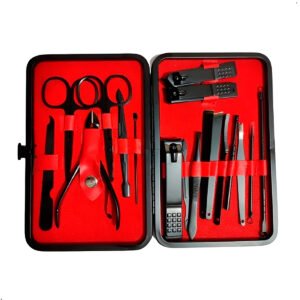 Set 18 Piezas En Acero Inoxidable Manicura Pedicura