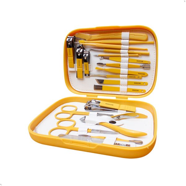 Set De Manicure Pedicure 20 Piezas Acero Cortauñas