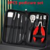 Set Pedicure Acero Inoxidable 8 Piezas Stainless Cortauñas