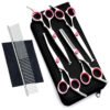 Set 4 Tijeras Acero Para El Cuidado De Mascotas En Acero
