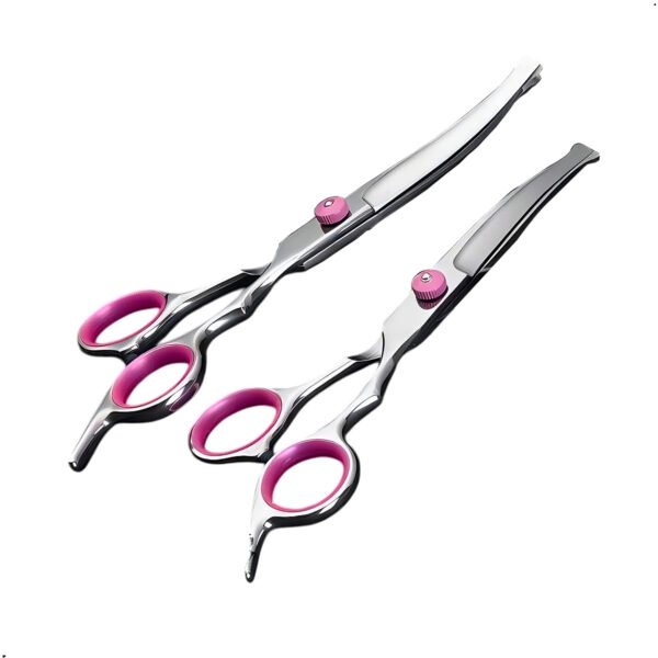 Set de 4 tijera y peine para mascota perro, gato Corte pelo mascota (13) Set 4 Tijeras Acero Para El Cuidado De Mascotas En Acero