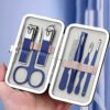 Set Manicura Pedicura 7 Piezas + Kit Pulidor De Uñas