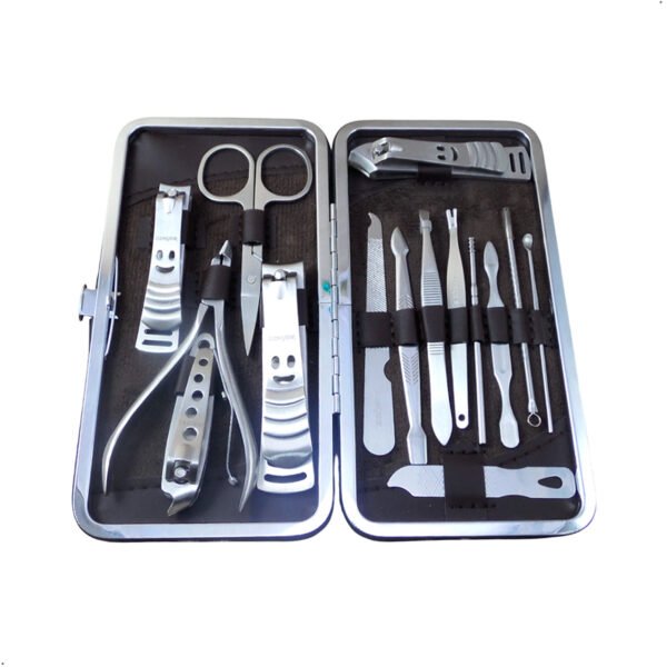 Set de Manicure Pedicure 15 Piezas Acero Zinger (3) Set Manicura Pedicura De Acero Inoxidable 15 Piezas