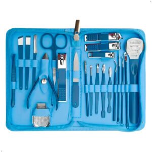 Set Manicura Pedicura Estuche 22 En 1 Kit Acero Inoxidable
