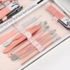 Set 18 Piezas En Acero Inoxidable Manicura Pedicura