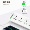 Regleta Ldnio Tomacorriente Pd 20w Carga Rapida 6 Puertos usb