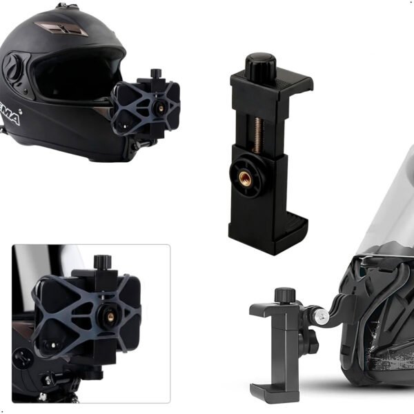 Soporte de teléfono para casco de motocicleta, soporte para GoPro Hero13 12 10 9 8, soporte para cámara deportiva de acción, cámara para motocicleta (3) Soporte Camara Accion Gopro, Celular Para Casco De Moto