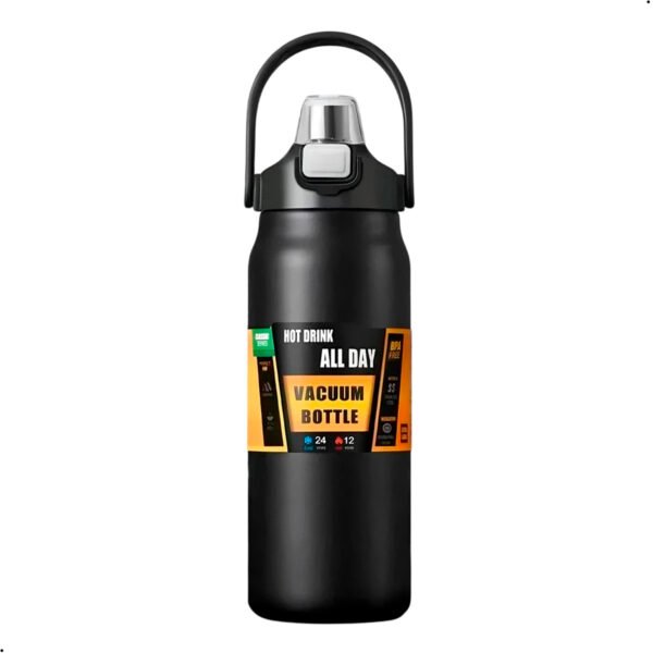 Termos Portátiles con Paja Deporte al Aire Libre 304 Taza Térmica de Acero Inoxidable Tumbler Travel Frascos de Vacío al Aire Libre Botella de Agua (1) Botella Acero Inoxidable Termo Mantine Caliente Frio 1500ml