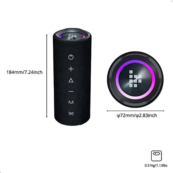 Tronsmart Mirtune C2 Parlante Portátil de 24W IPX7 bateria hasta 24 Horas Impermeable (7) Tronsmart Mirtune C2 Parlante Bluetooth 24w Ipx7 Bt 5.3